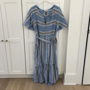 Lemlem Kesiti Butterfly Kaftan In Blue Medium